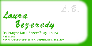 laura bezeredy business card